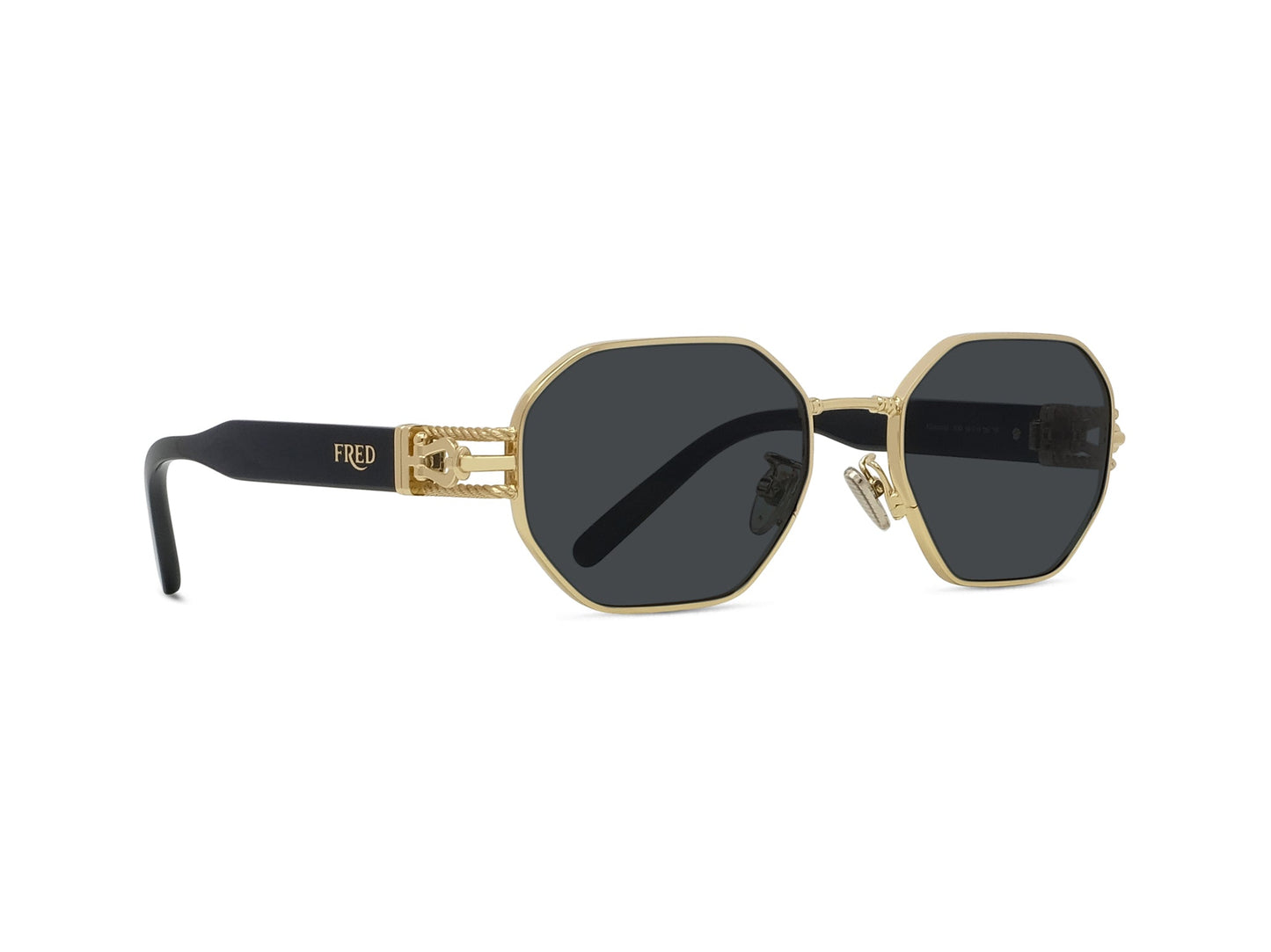 Gold Geometric Sunglasses