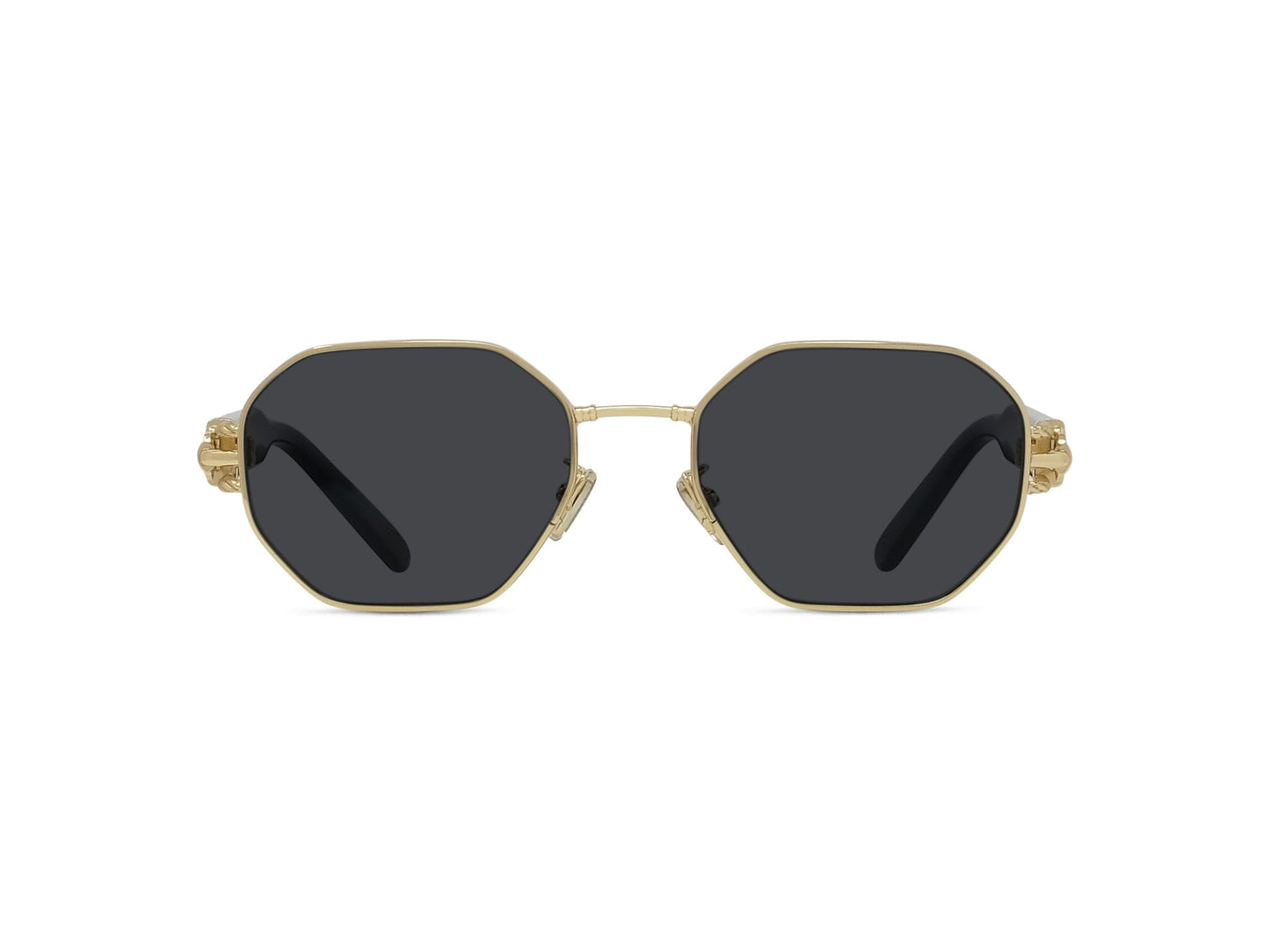 Gold Geometric Sunglasses
