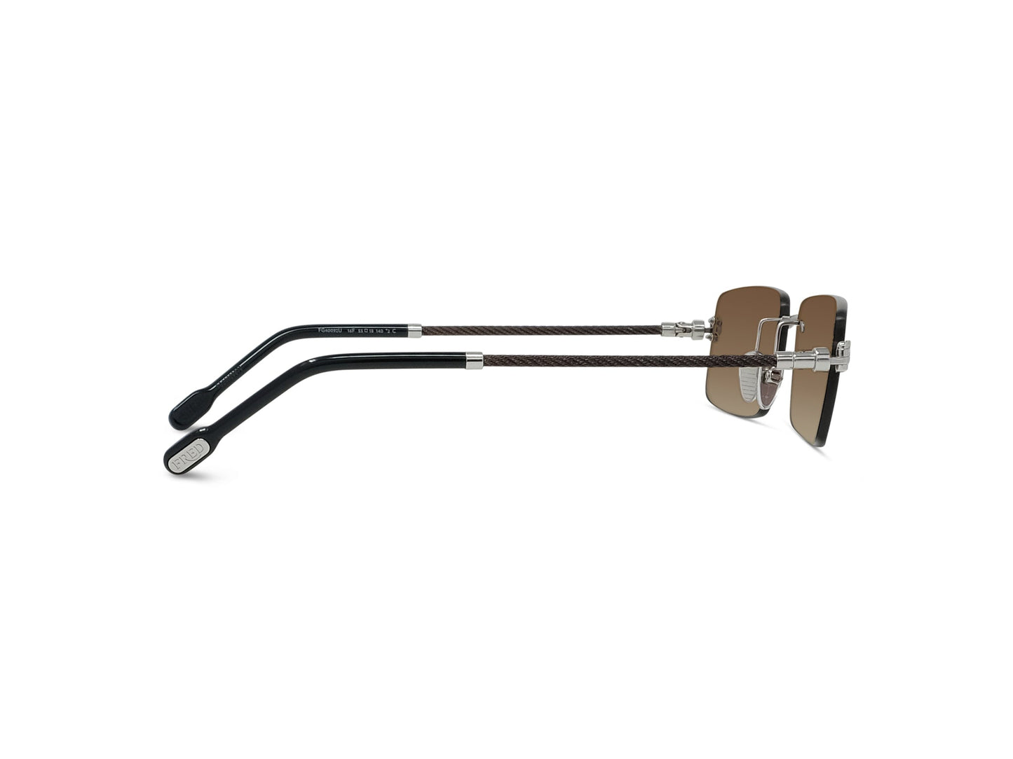 Rimless Rectangular Sunglasses