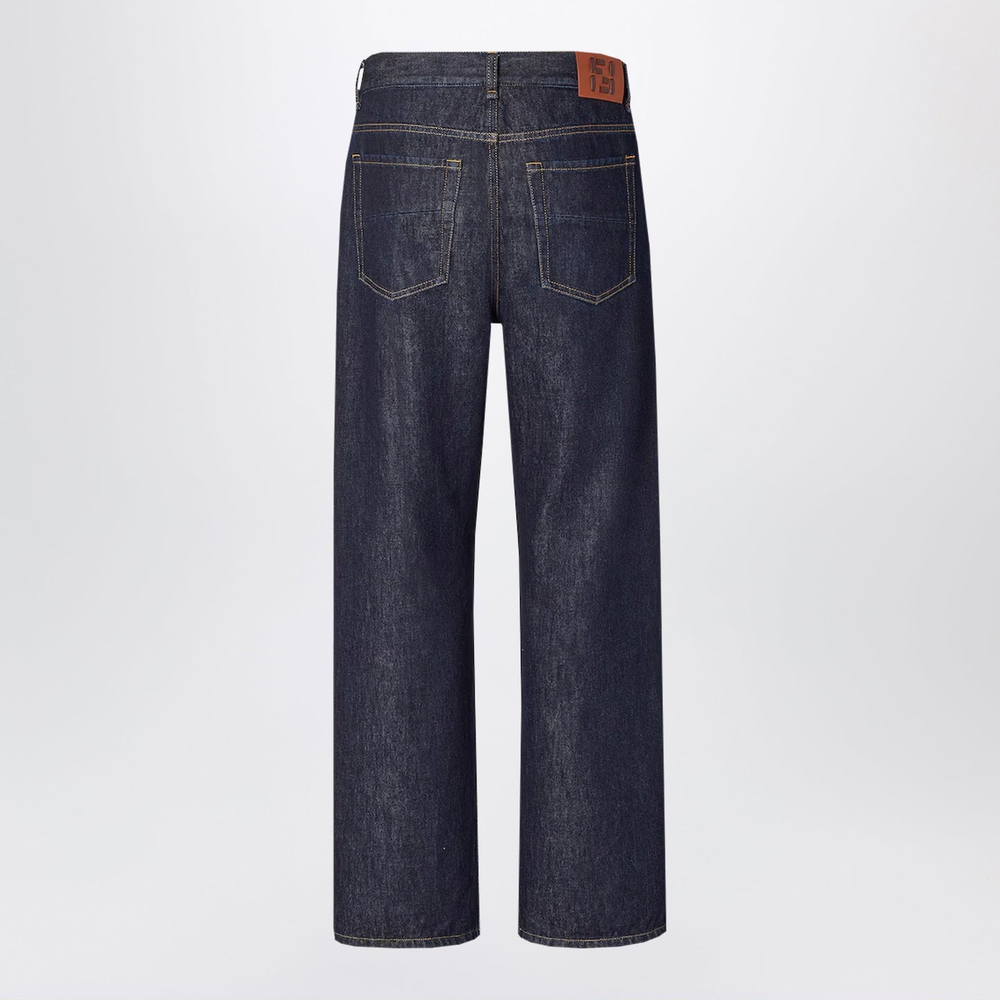 Fendi Dark Blue Five-Pocket Jeans Men