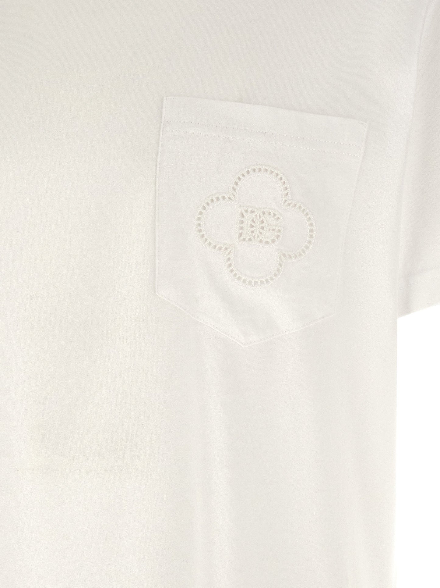 Dolce & Gabbana Men Openwork Logo T-Shirt