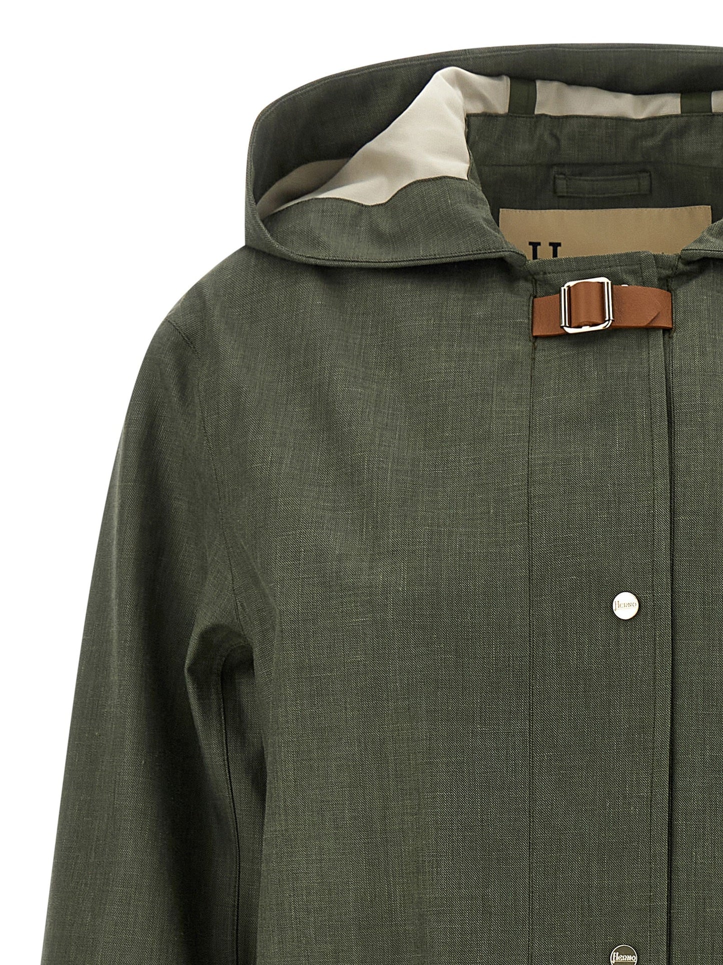 Herno Women Linen Raincoat