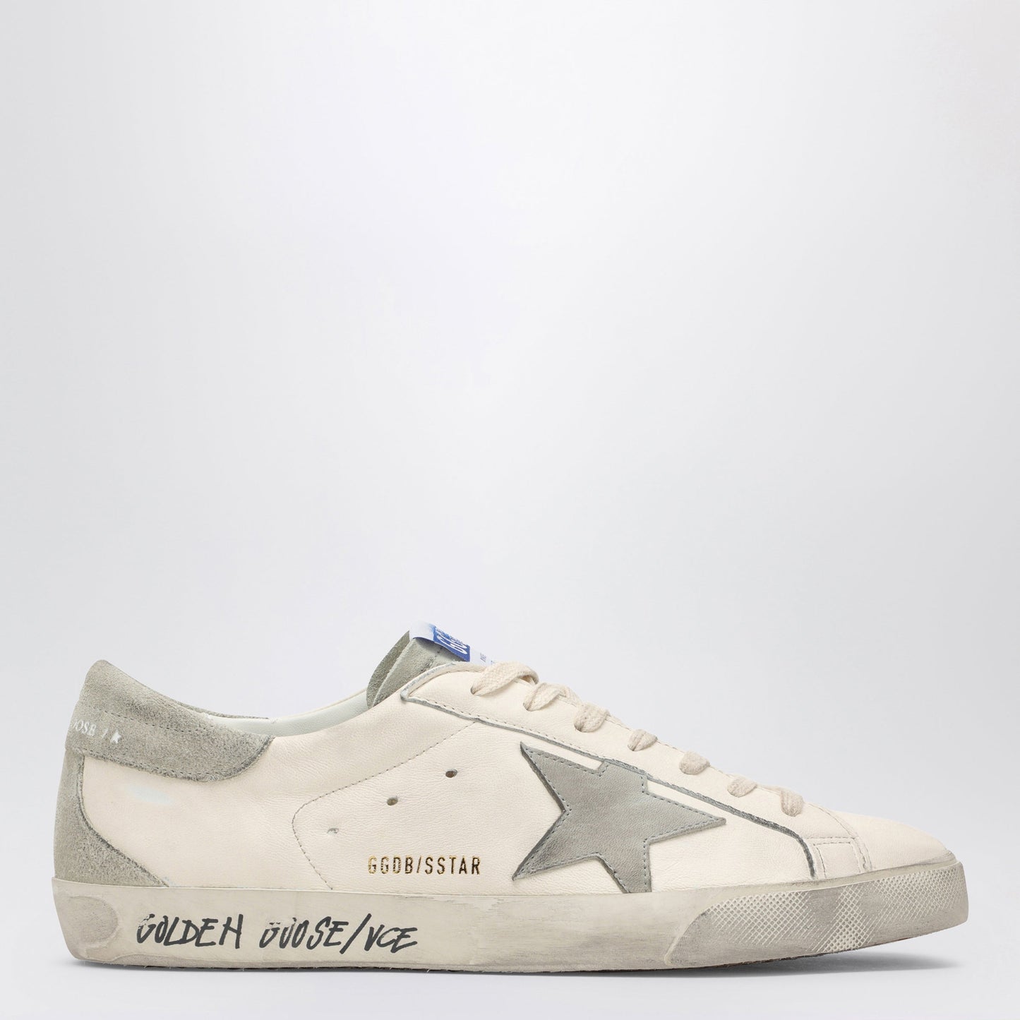 Golden Goose White/Grey Super-Star Sneakers Men
