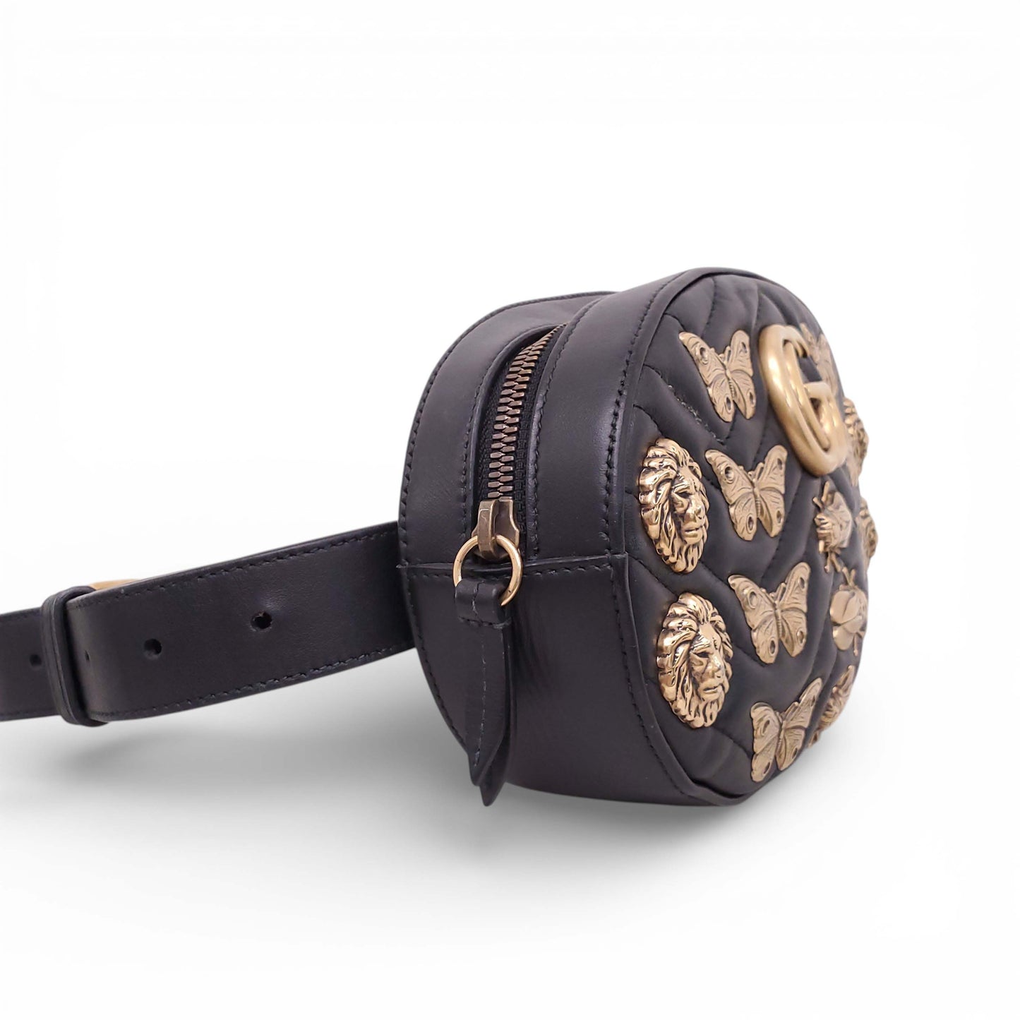 GUCCI MARMONT STUDS BELT BAG