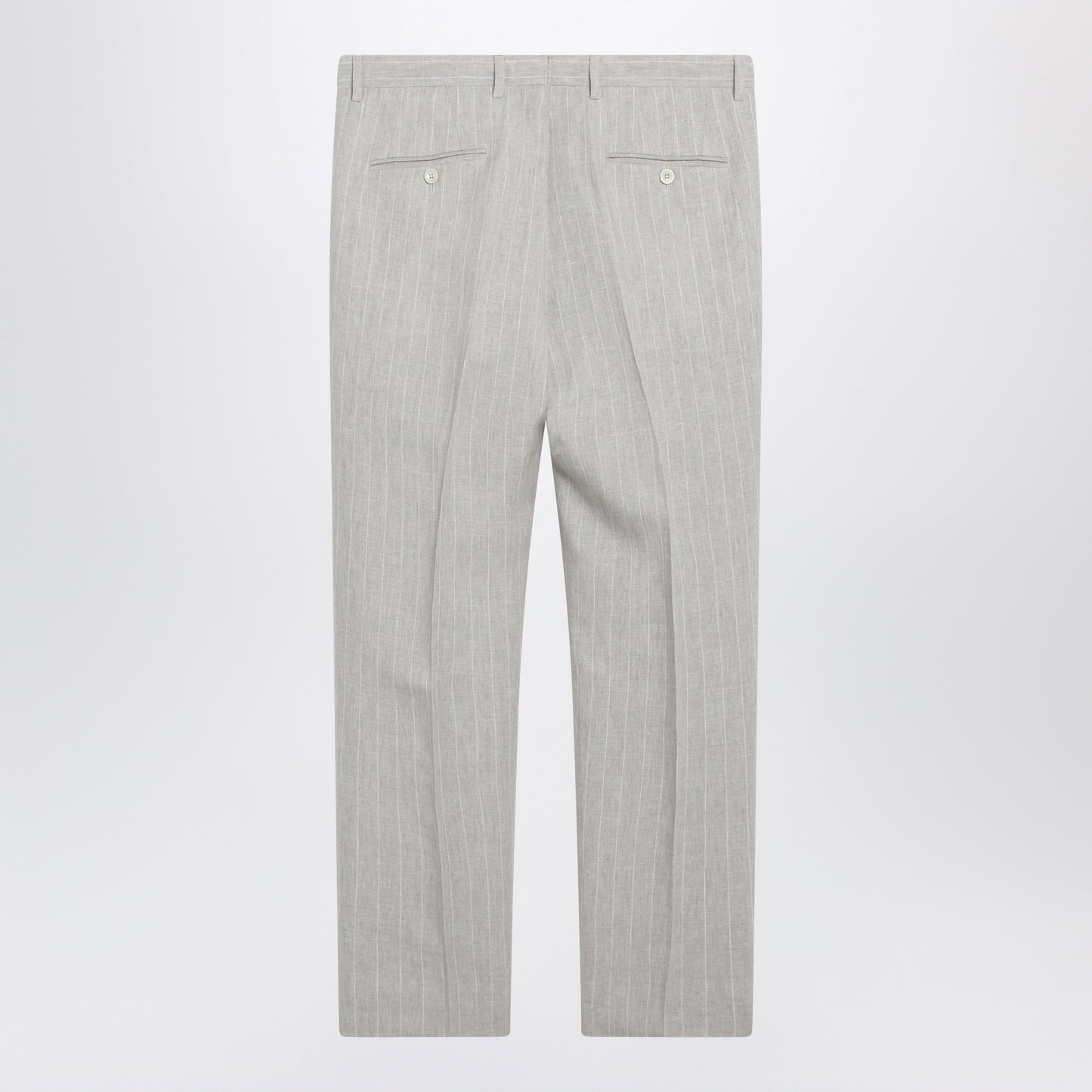 Dolce&Gabbana Pinstripe Linen Tailored Trousers Men