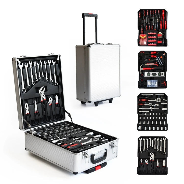 499 Piece Combination Tool Set  Ratchet Wrench Socket Set  Open Ended Wrench Hardware Tool Box Car Repair Tool Set