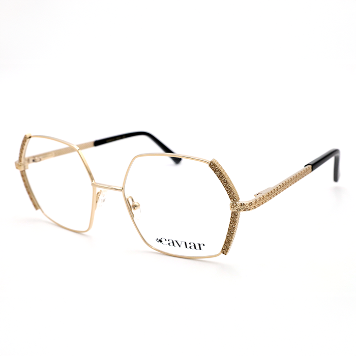 2414 C21 Gold Hexgonal Eyeglasses