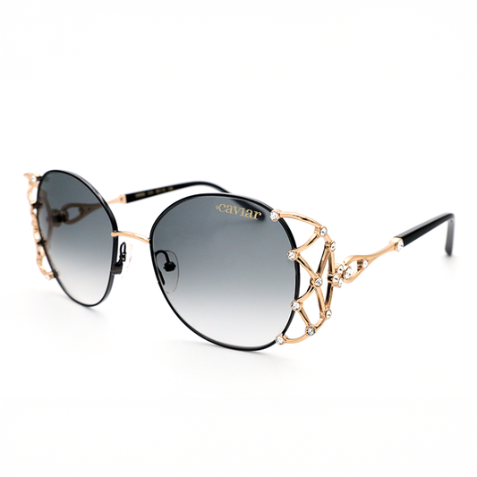 6888 C24 Round Crystal Sunglasses
