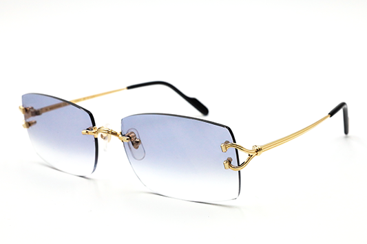 Cartier Custom Double C Godron Gold Mykonos Sunglasses by MEG