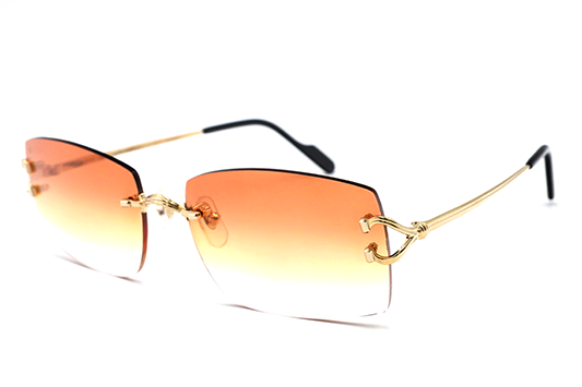 Cartier Custom Double C Godron Gold Mykonos Sunglasses by MEG