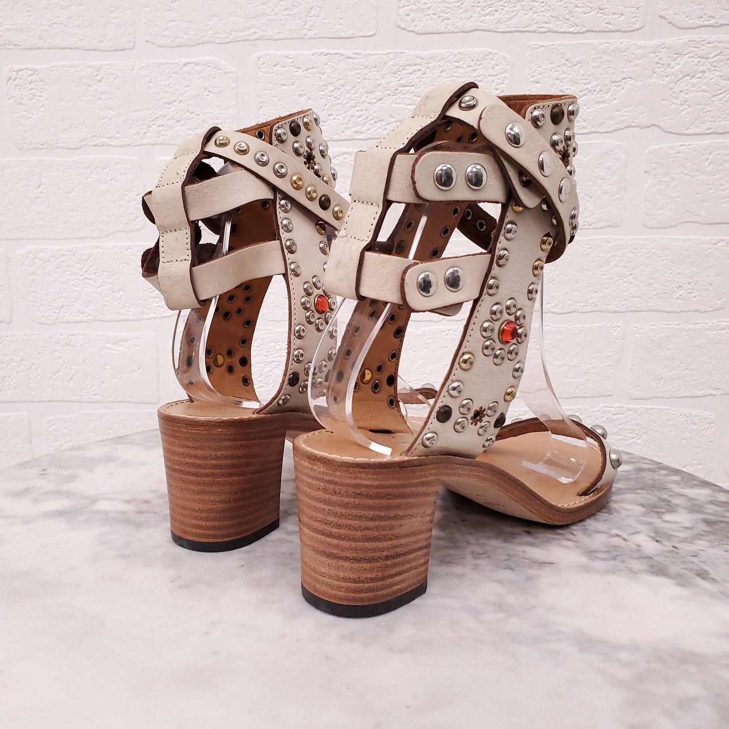 ISABEL MARANT GROMMET SANDALS - SIZE 39