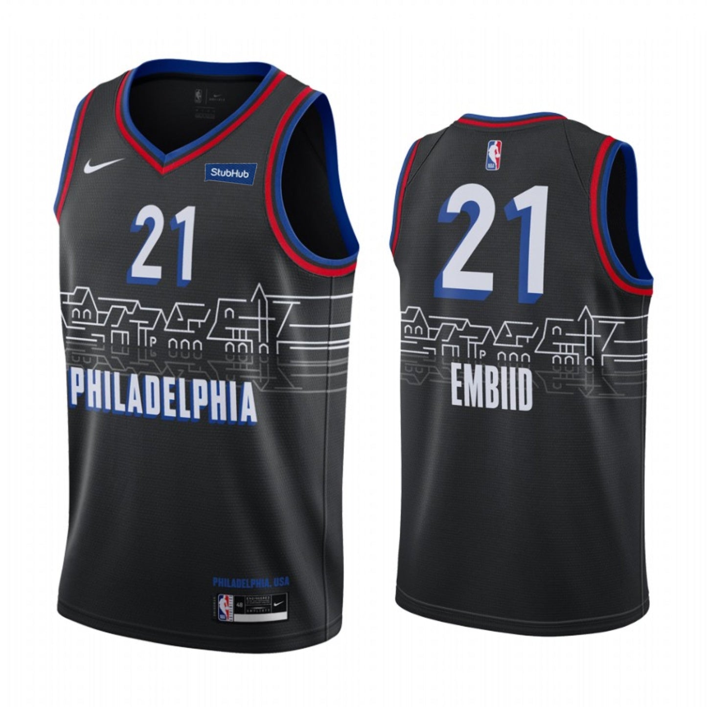 Joel Embiid Philadelphia 76ers 21 Jersey