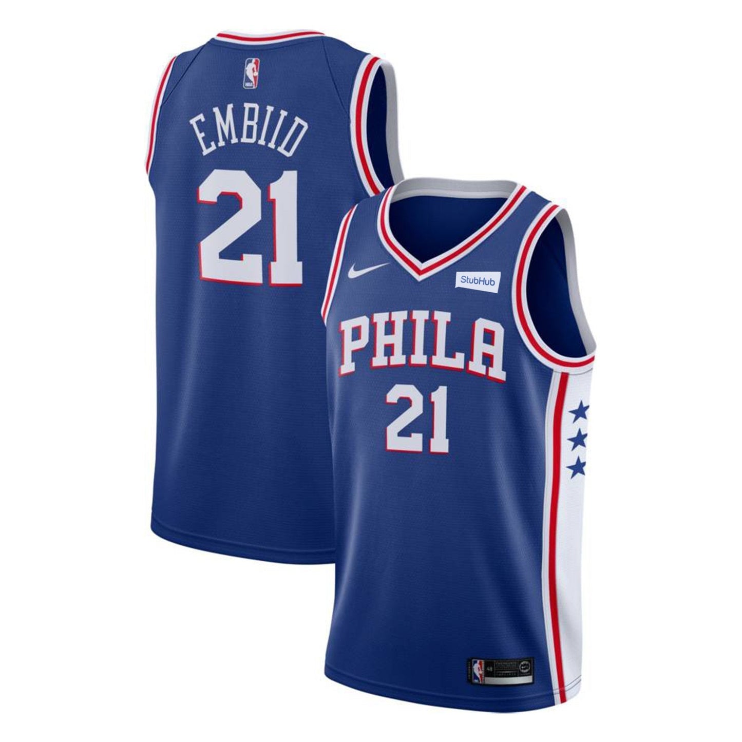 Joel Embiid Philadelphia 76ers 21 Jersey