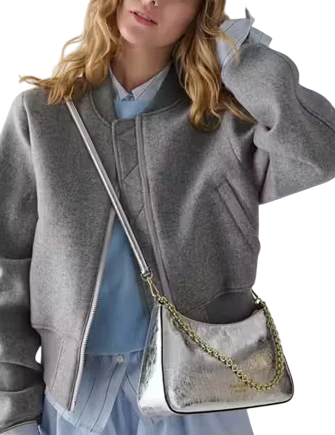 Kate Spade New York Margot Crinkle Metallic Convertible Crossbody