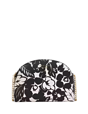 Kate Spade New York Morgan Tropical Foliage Double Zip Dome Crossbody