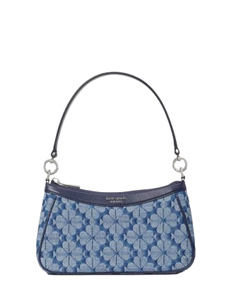 Kate Spade New York Spade Flower Jacquard Denim Convertible Shoulder Bag