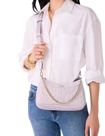 Kate Spade New York Spade Flower Quilted Fabric Convertible Crossbody
