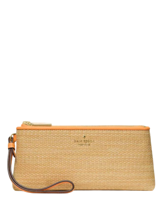 Kate Spade New York Wren Straw Wristlet