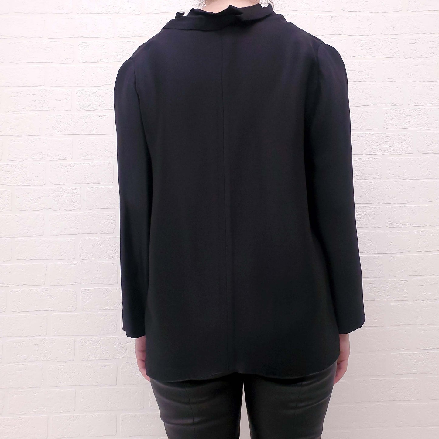 LANVIN BLACK BLOUSE BLAZER  - SIZE 42
