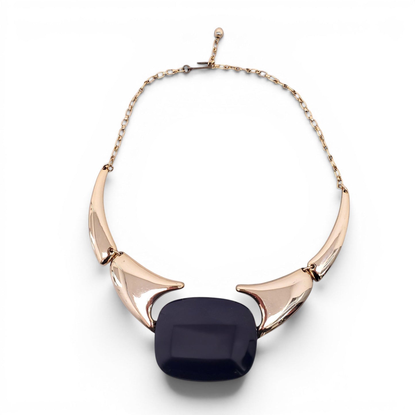 LANVIN VINTAGE GOLD AND BLUE NECKLACE