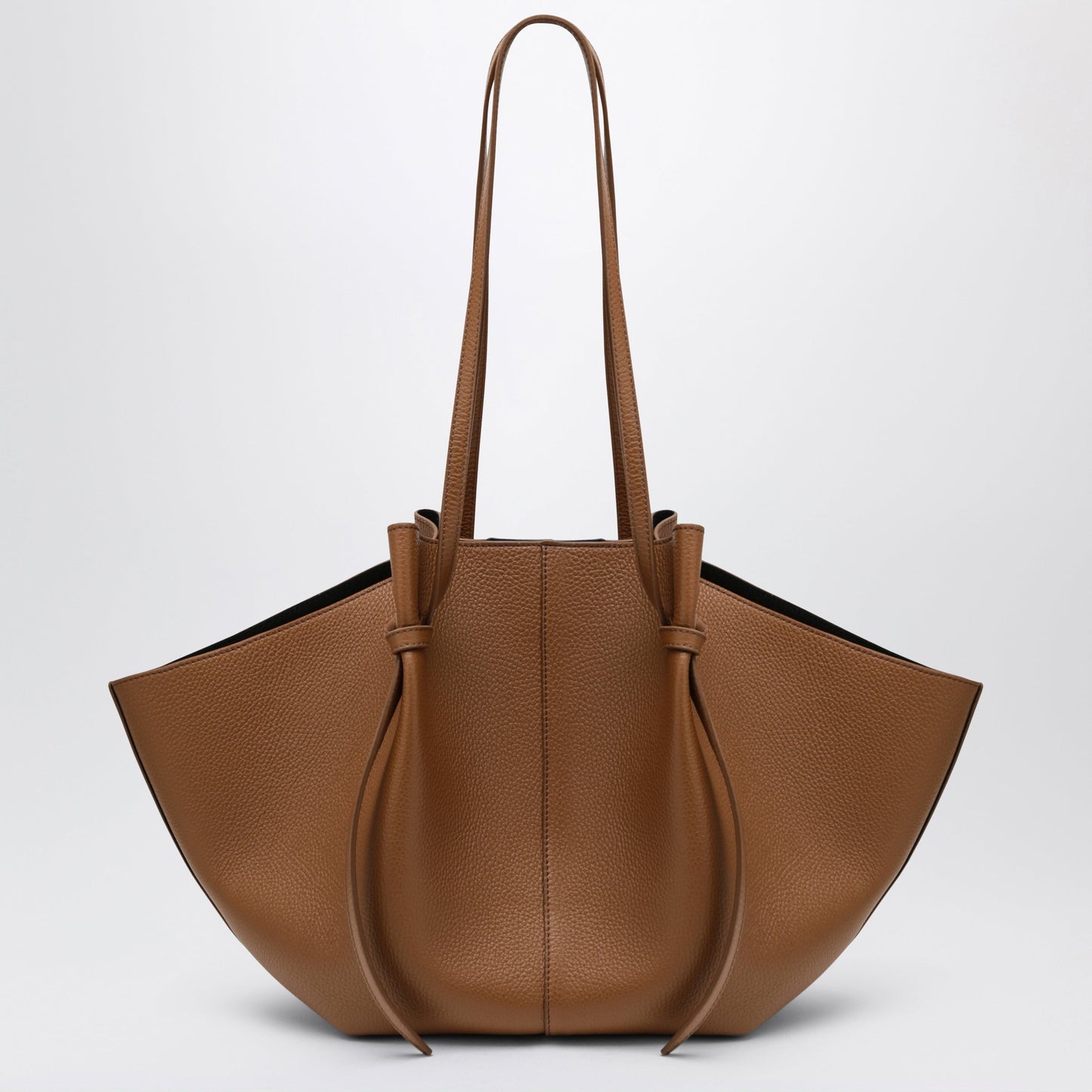 Yuzefi Large Mochi Bag In Hazel Pebble-Grained Leather Women