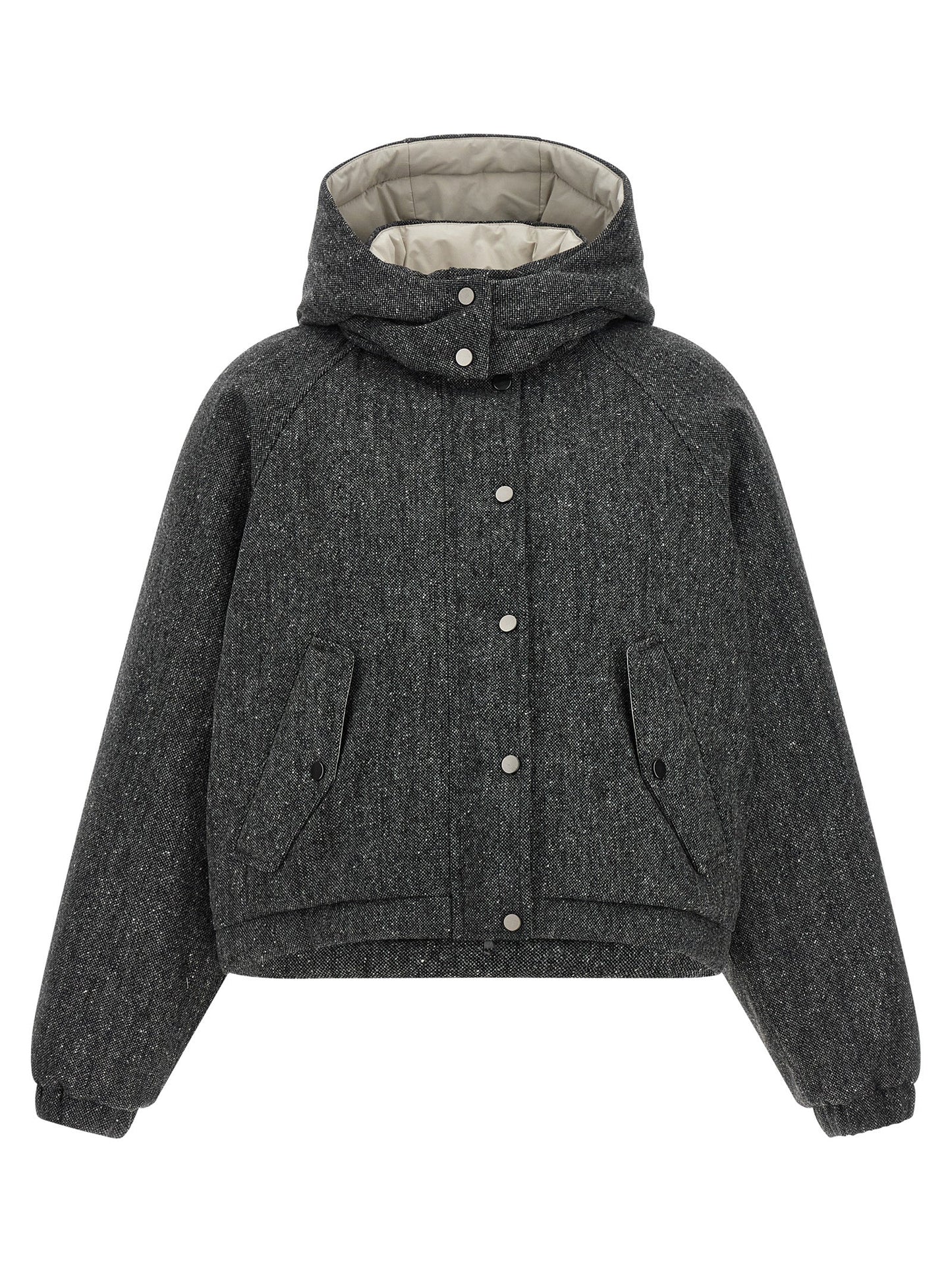 Brunello Cucinelli Women 'Shiny Zipper Pull' Down Jacket
