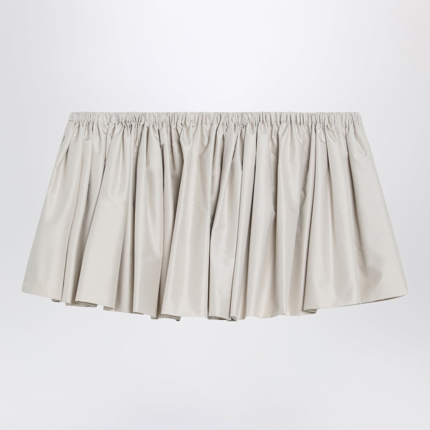 Miu Miu Ponge Tech Mini Skirt In Recycled Polyester, Opal Women