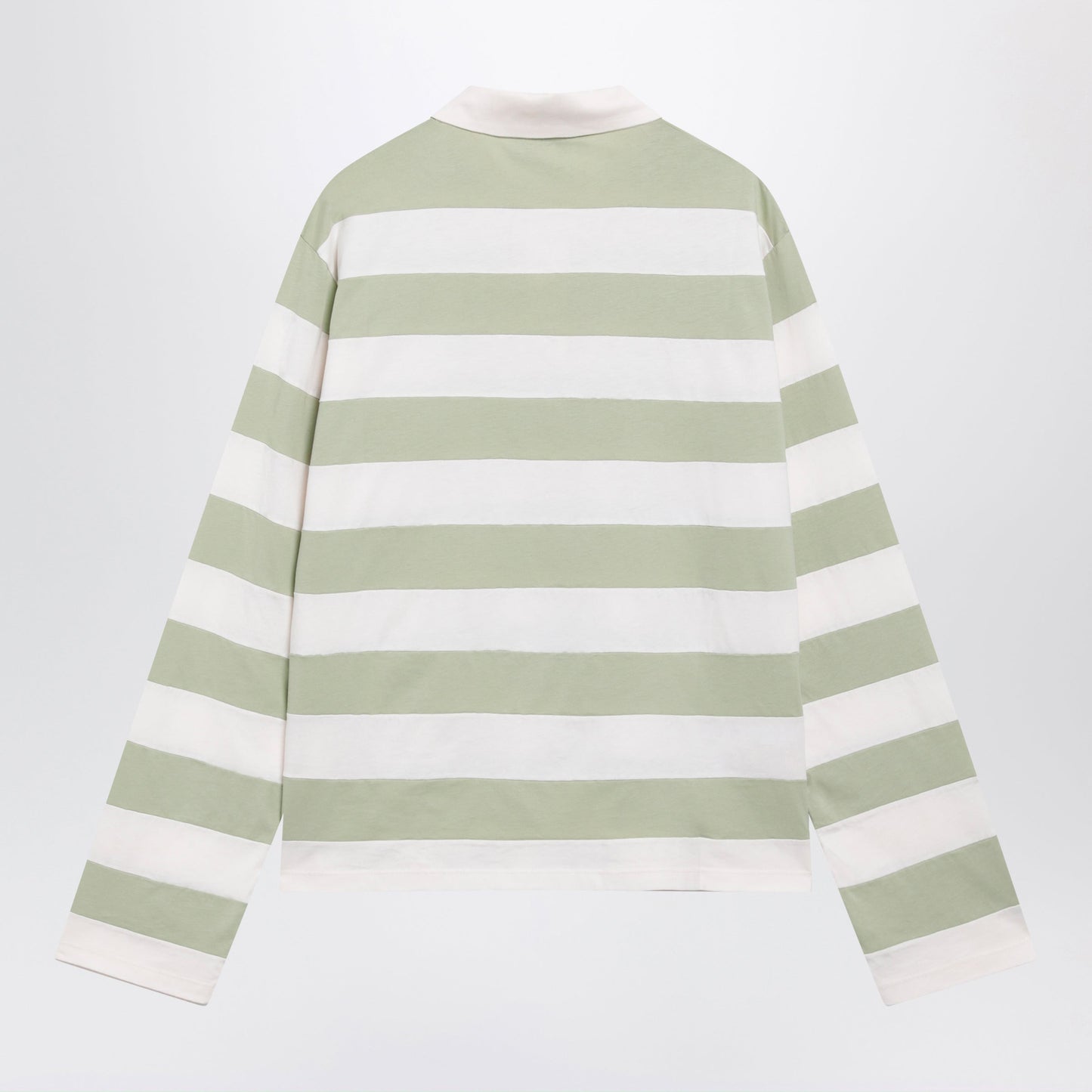 Miu Miu Petal/Agave Striped Jersey Polo Shirt Women