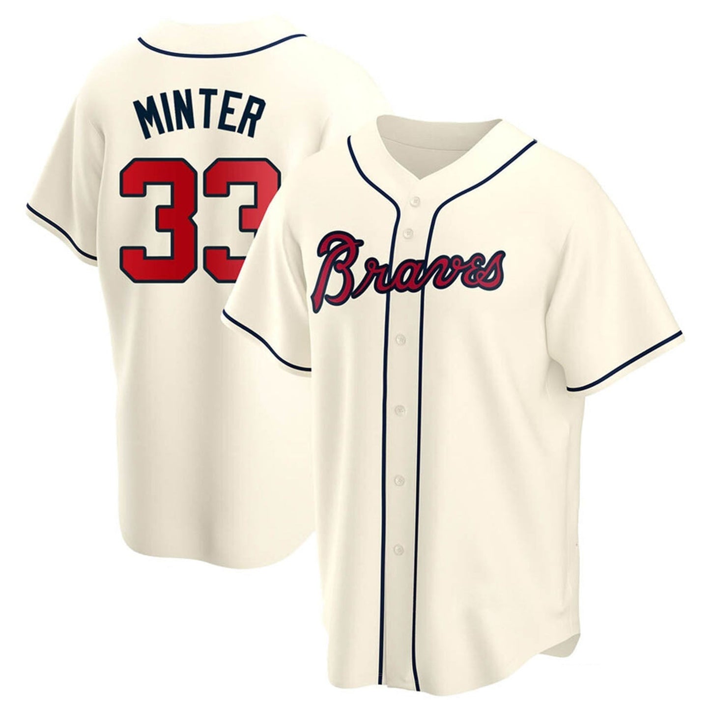 A.J. Minter Atlanta Braves 33 Jersey