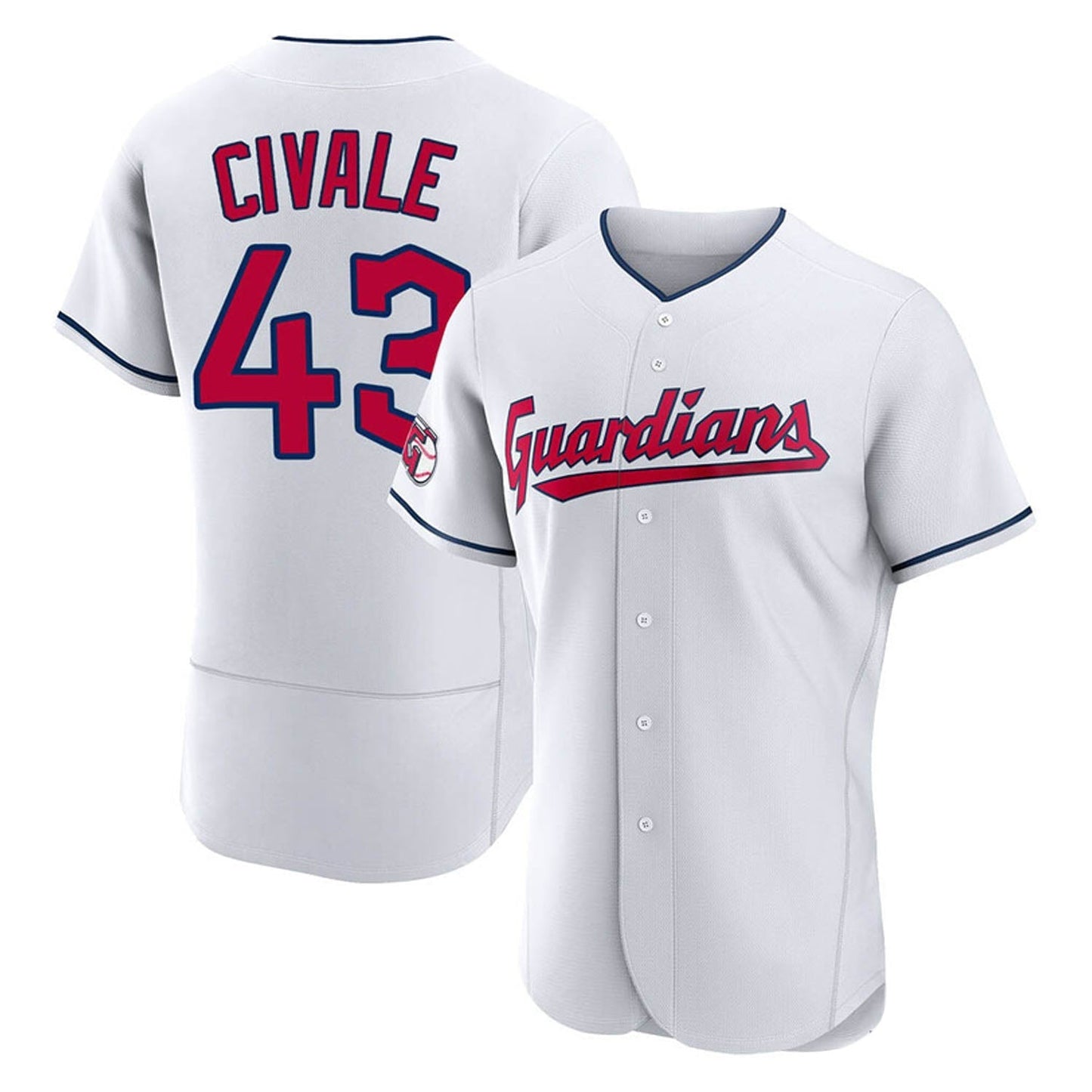 Aaron Civale Cleveland Guardians 43 Jersey