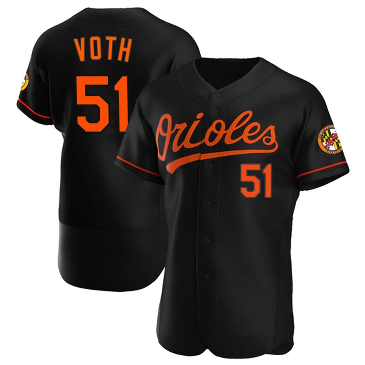 Austin Voth Baltimore Orioles 51 Jersey