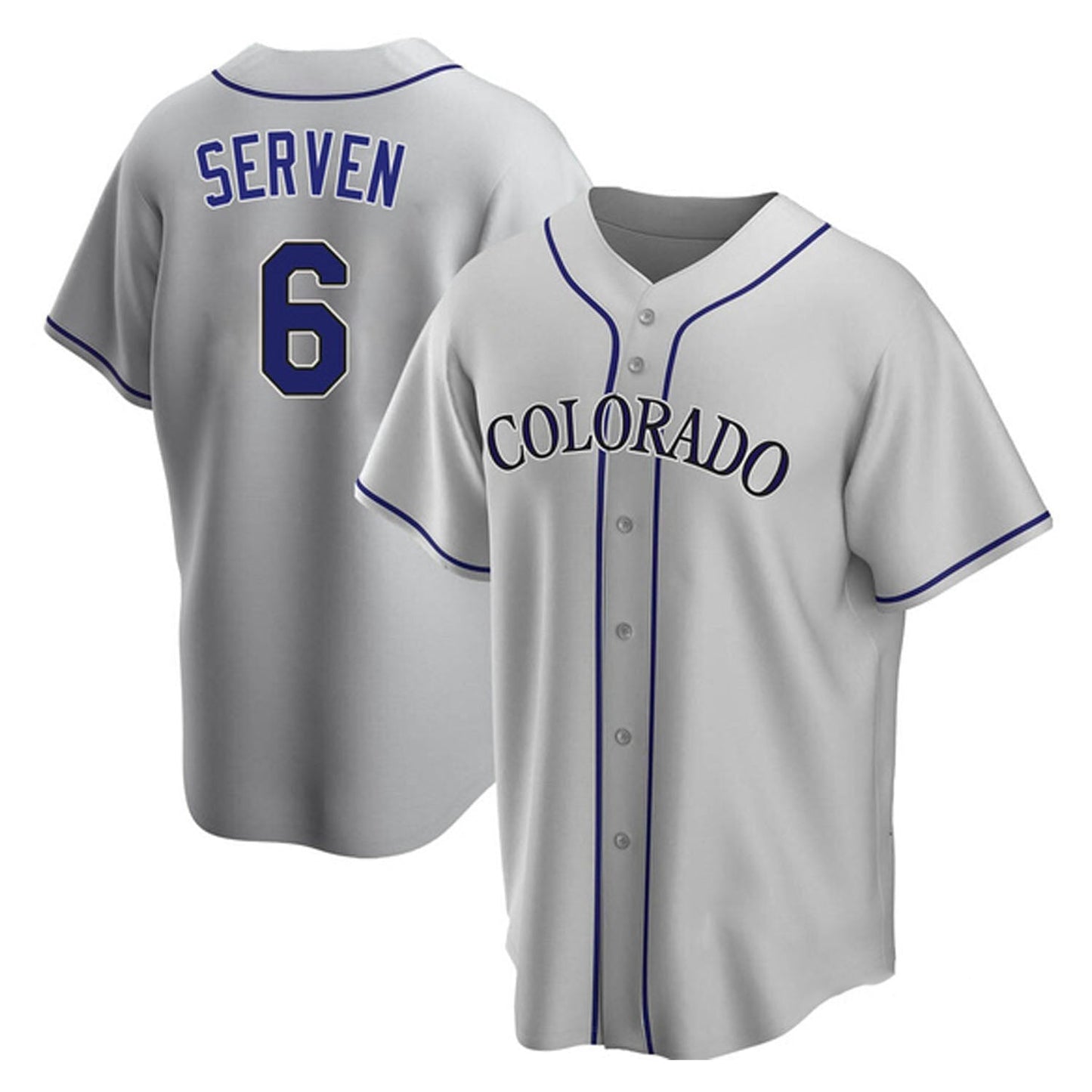 Brian Serven Colorado Rockies 6 Jersey