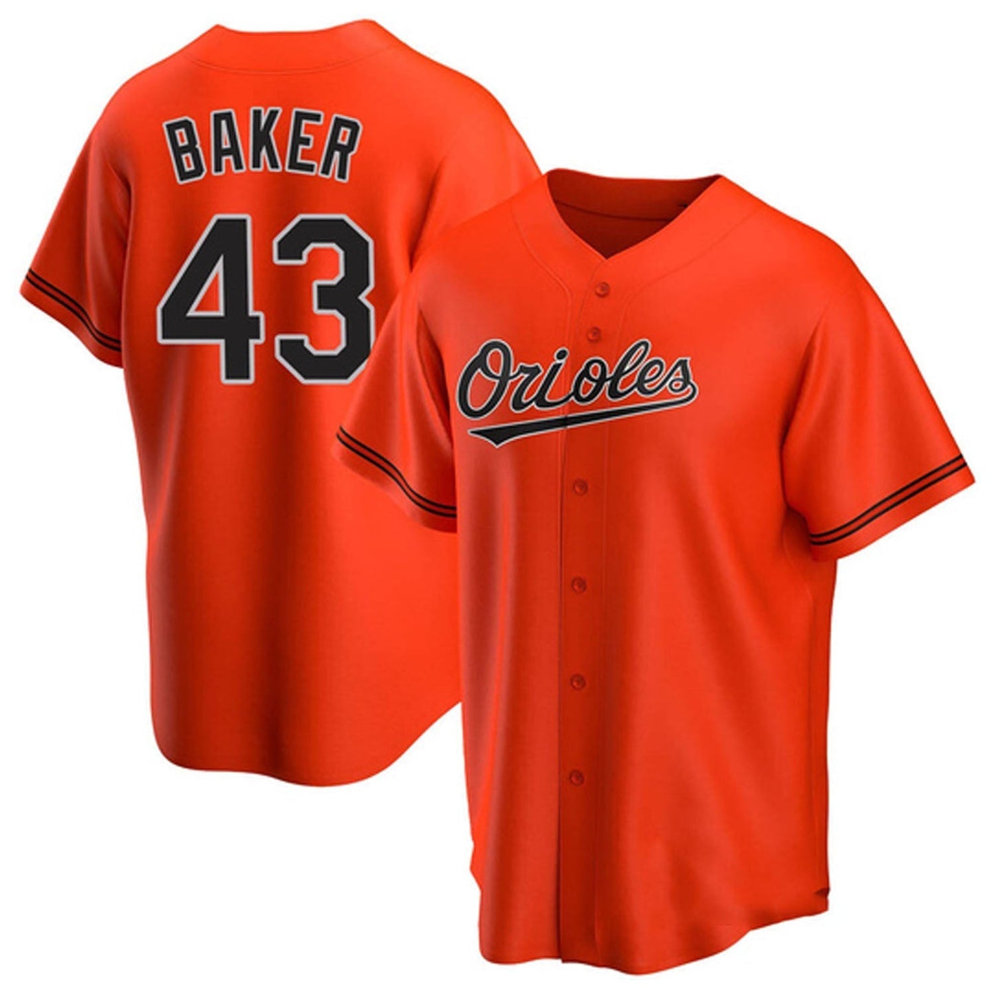 Bryan Baker Baltimore Orioles 43 Jersey