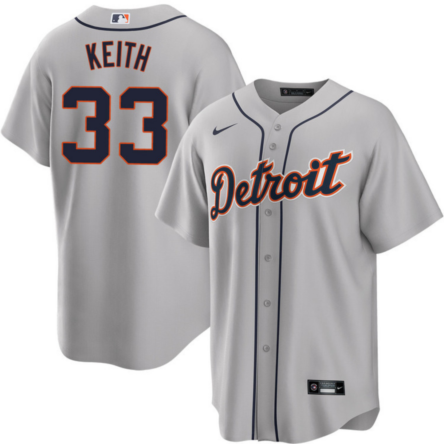 Colt Keith Detroit Tigers 33 Jersey