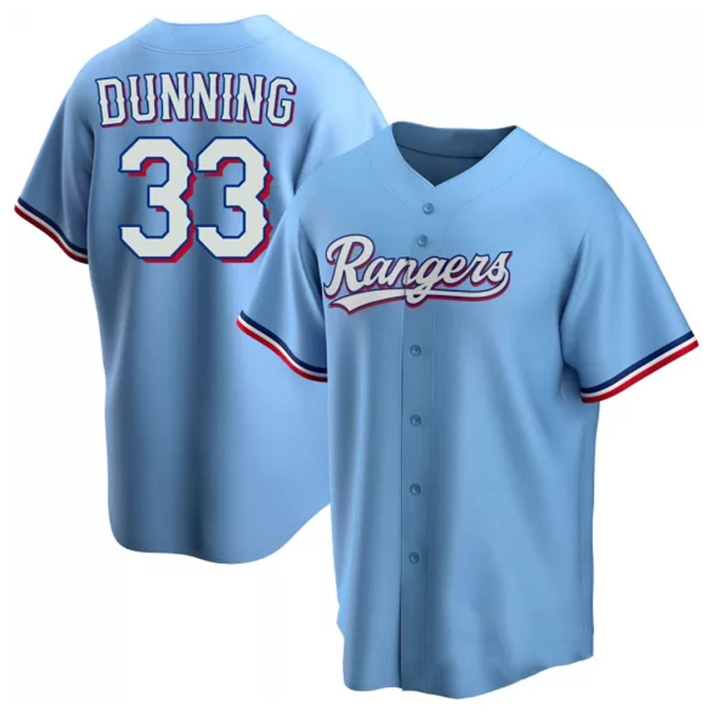Dane Dunning Texas Rangers 33 Jersey