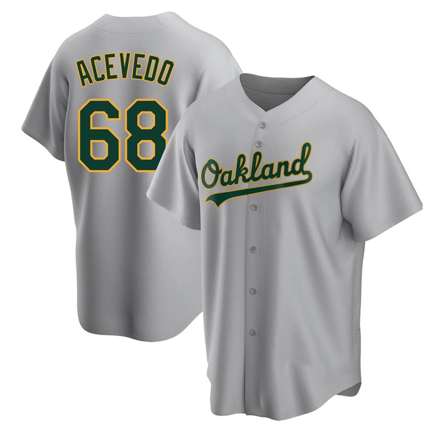 Domingo Acevedo Oakland Athletics 68 Jersey