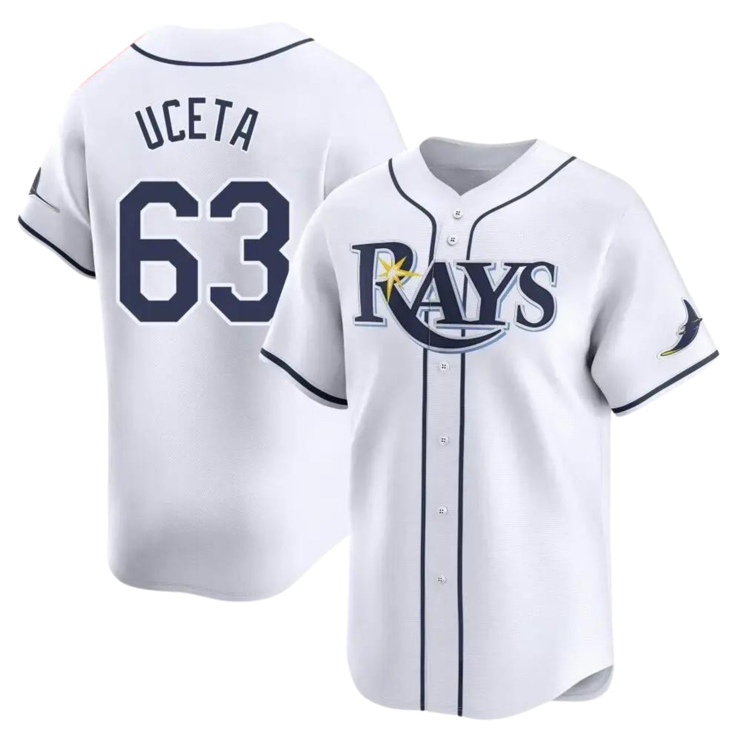 Edwin Uceta Tampa Bay Rays 63 Jersey