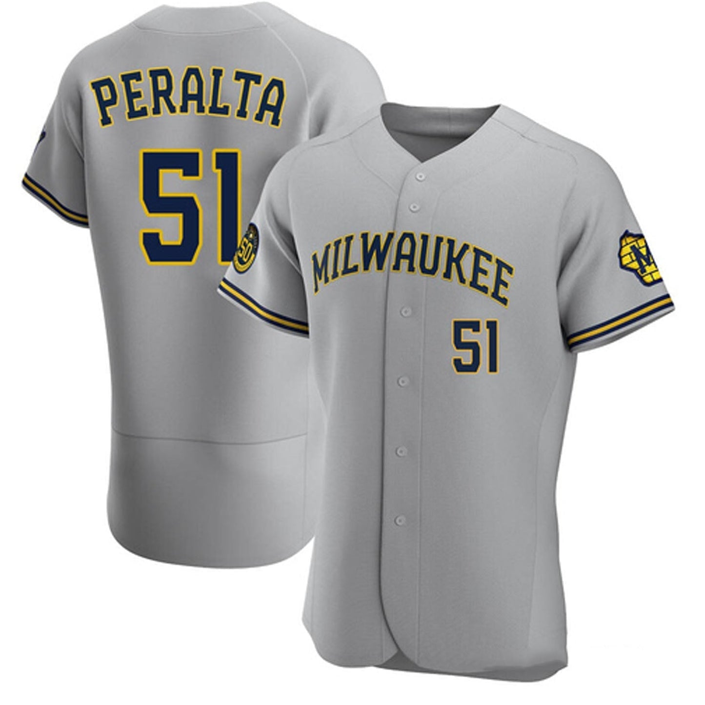 Freddy Peralta Milwaukee Brewers 51 Jersey