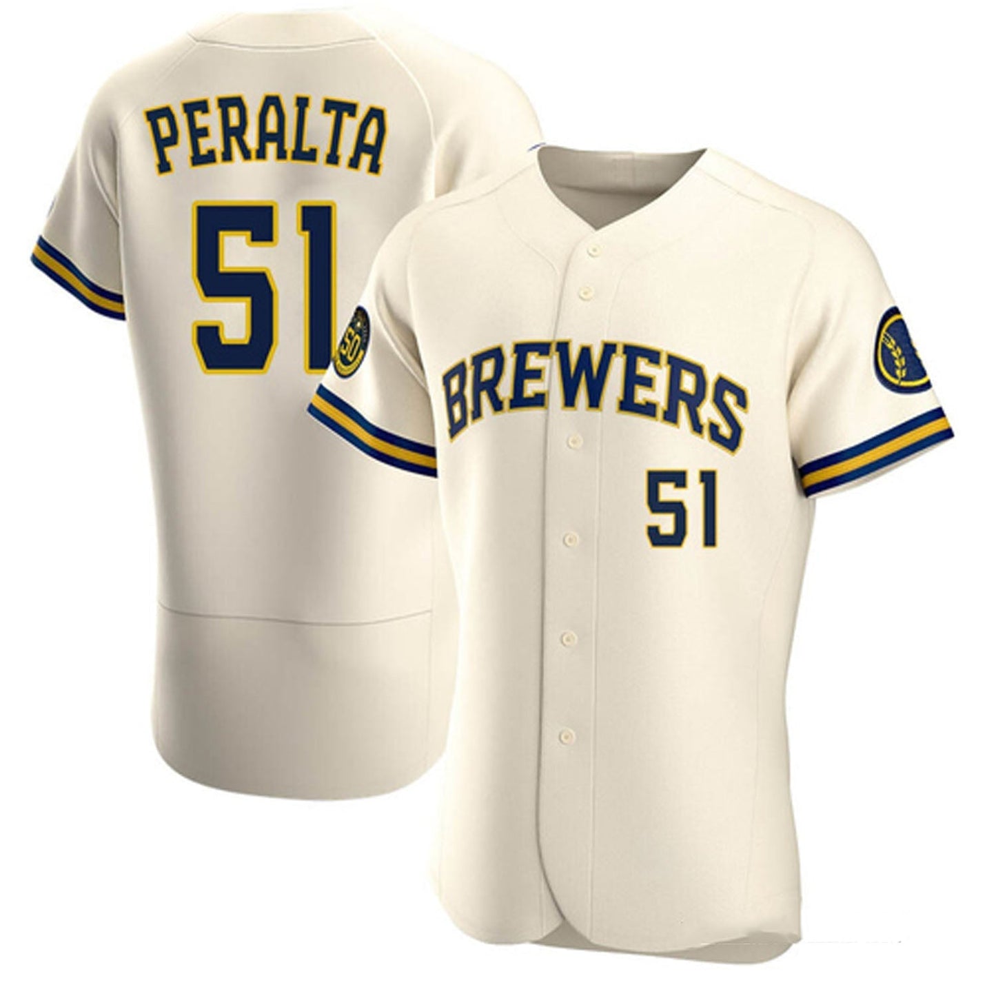 Freddy Peralta Milwaukee Brewers 51 Jersey