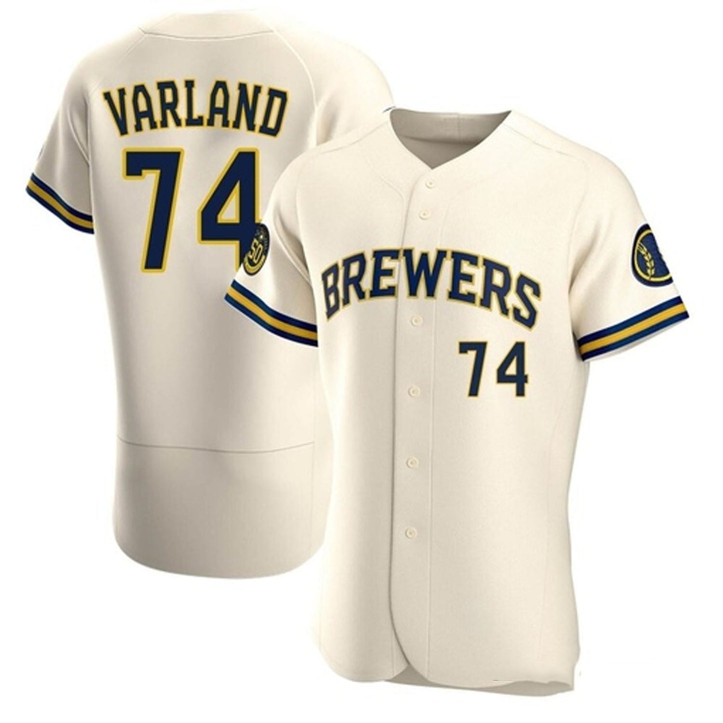 Gus Varland Milwaukee Brewers 74 Jersey
