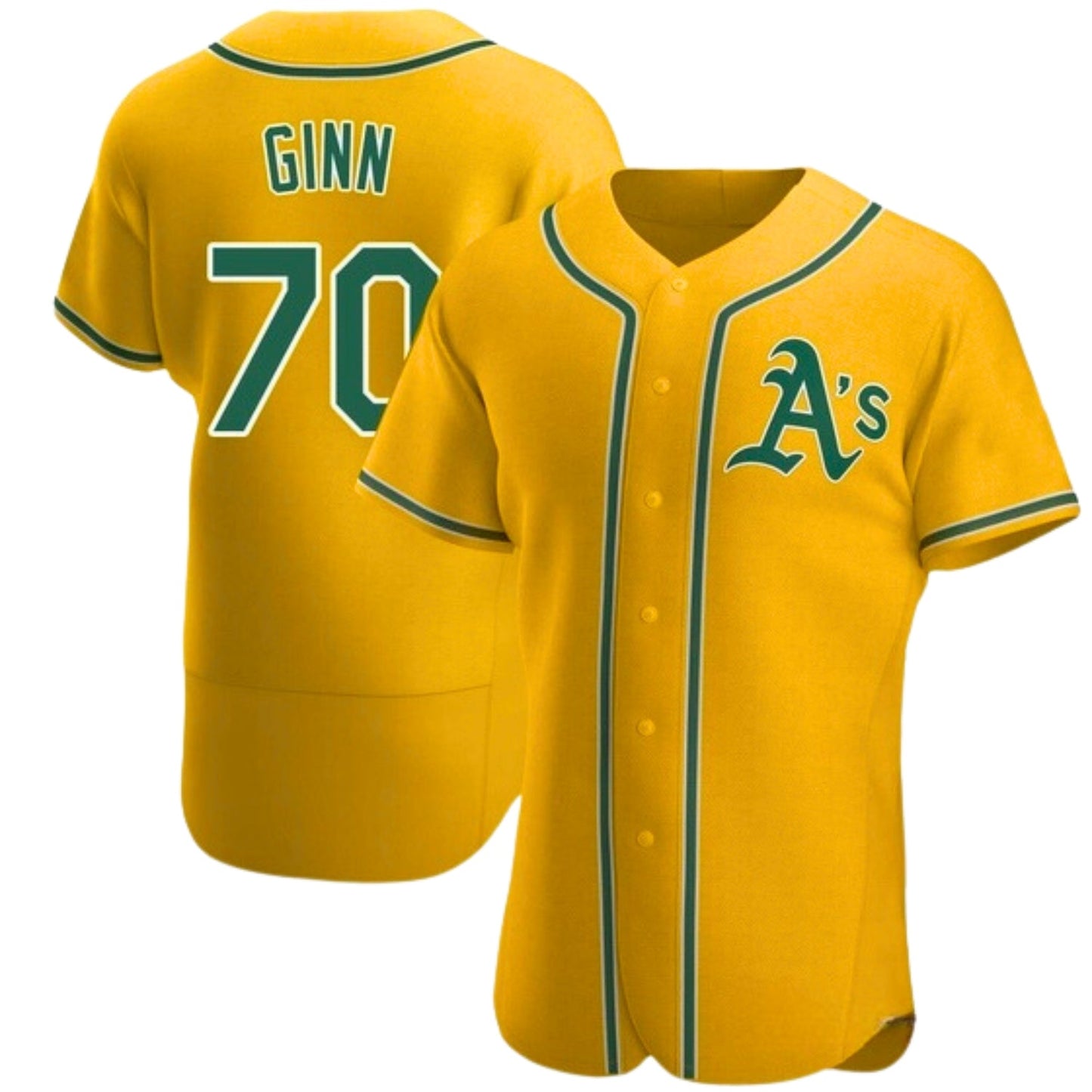 J.T. Ginn Oakland Athletics 70 Jersey