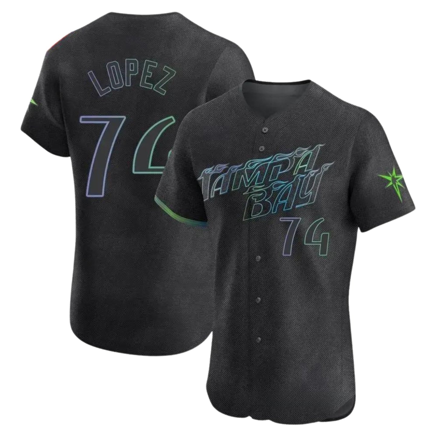 Jacob Lopez Tampa Bay Rays 74 Jersey