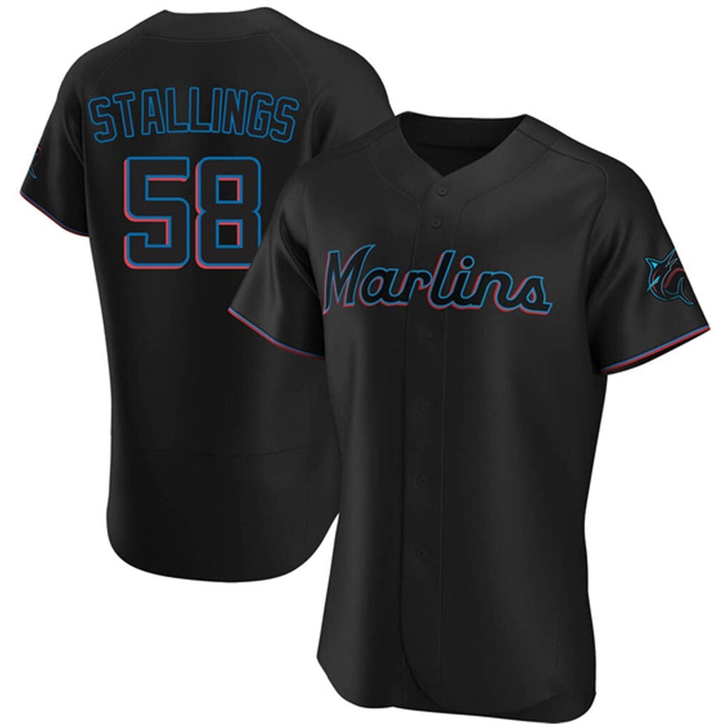 Jacob Stallings Miami Marlins 58 Jersey