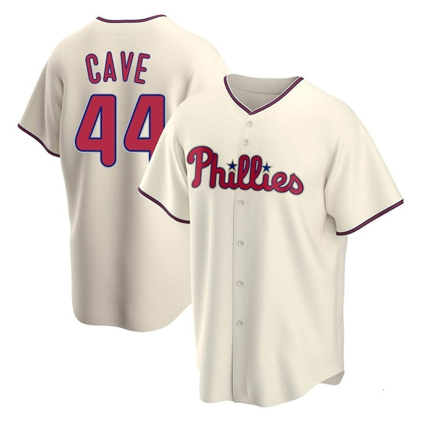 Jake Cave Philadelphia Phillies 44 Jersey