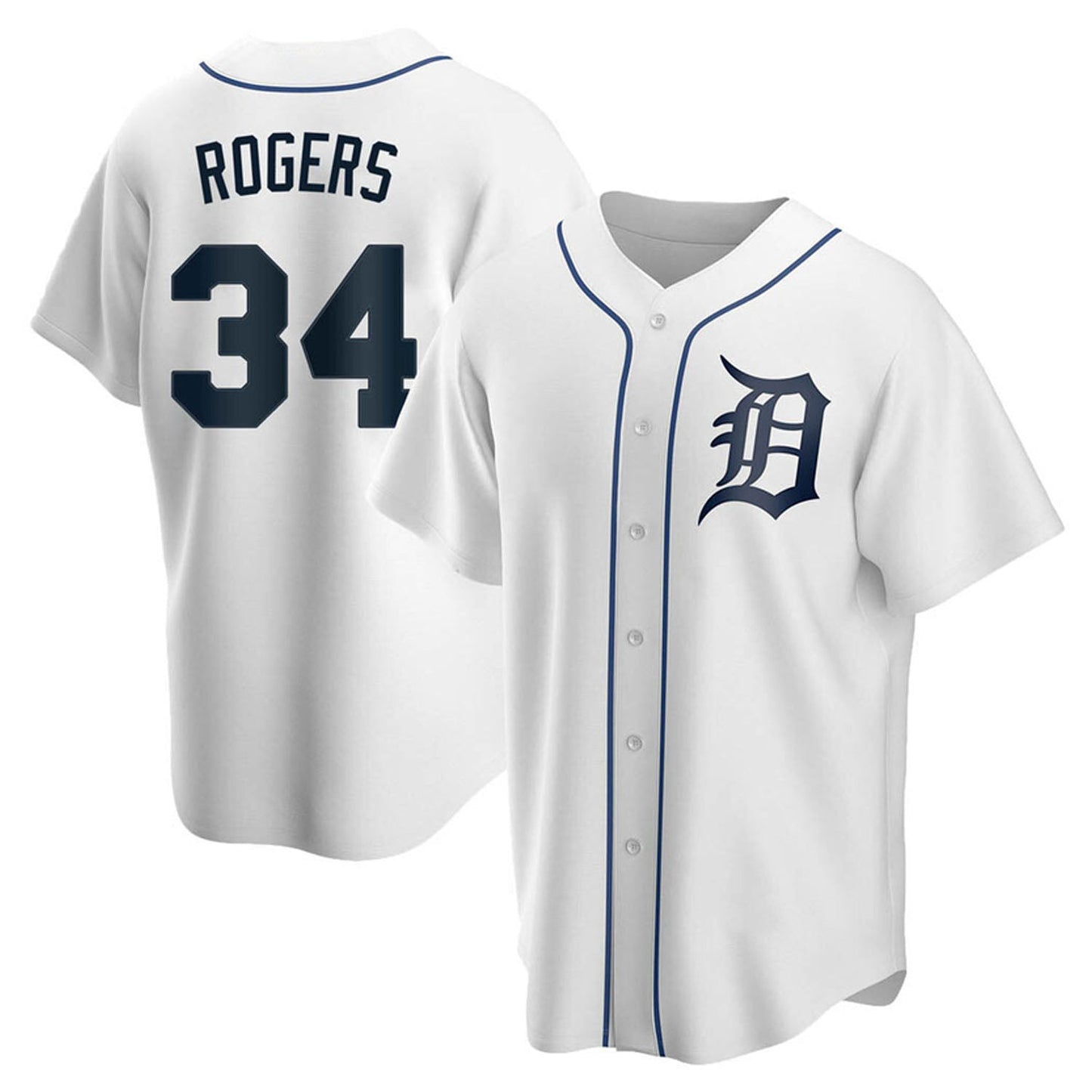 Jake Rogers Detroit Tigers 34 Jersey