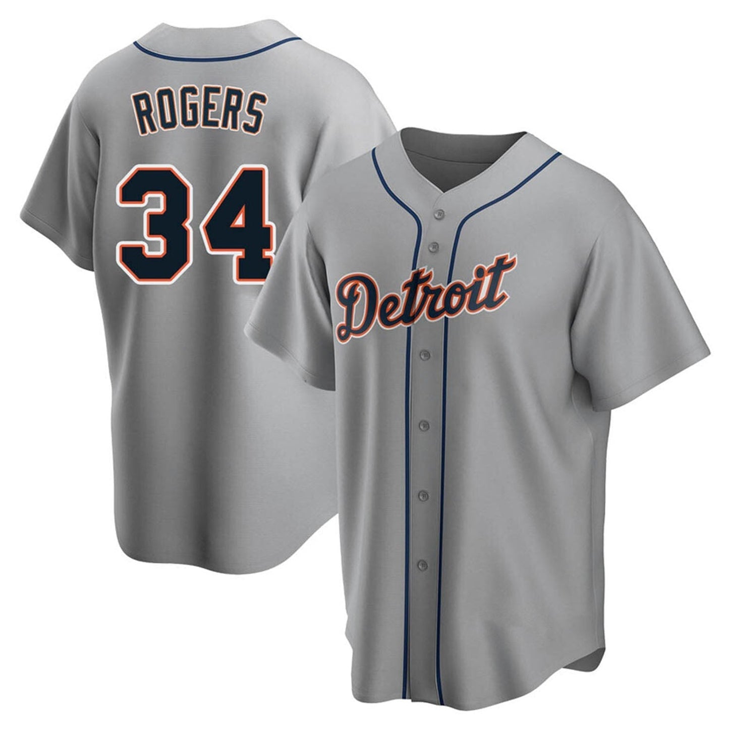 Jake Rogers Detroit Tigers 34 Jersey