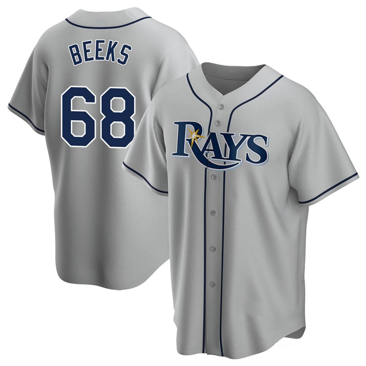 Jalen Beeks Tampa Bay Rays 68 Jersey