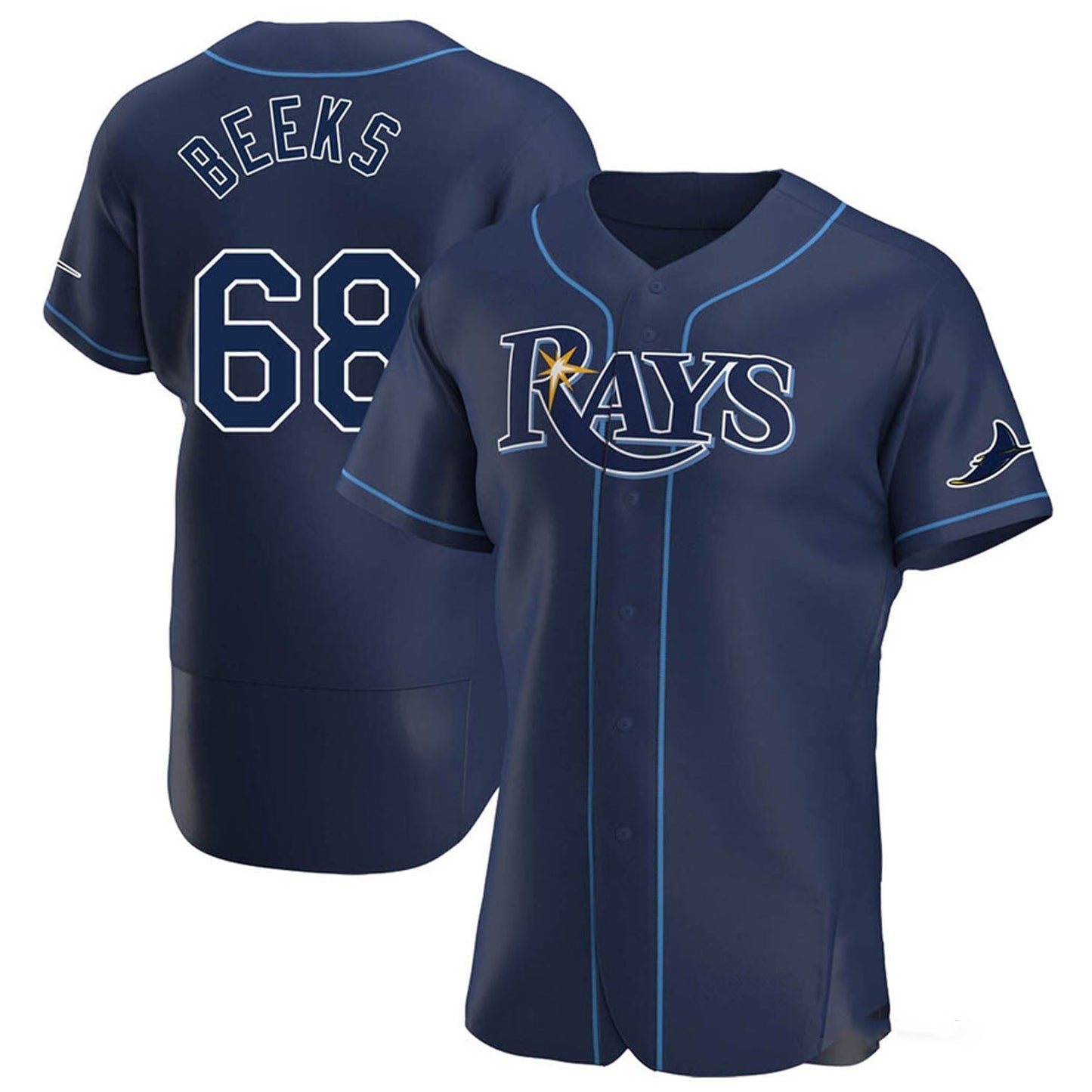 Jalen Beeks Tampa Bay Rays 68 Jersey