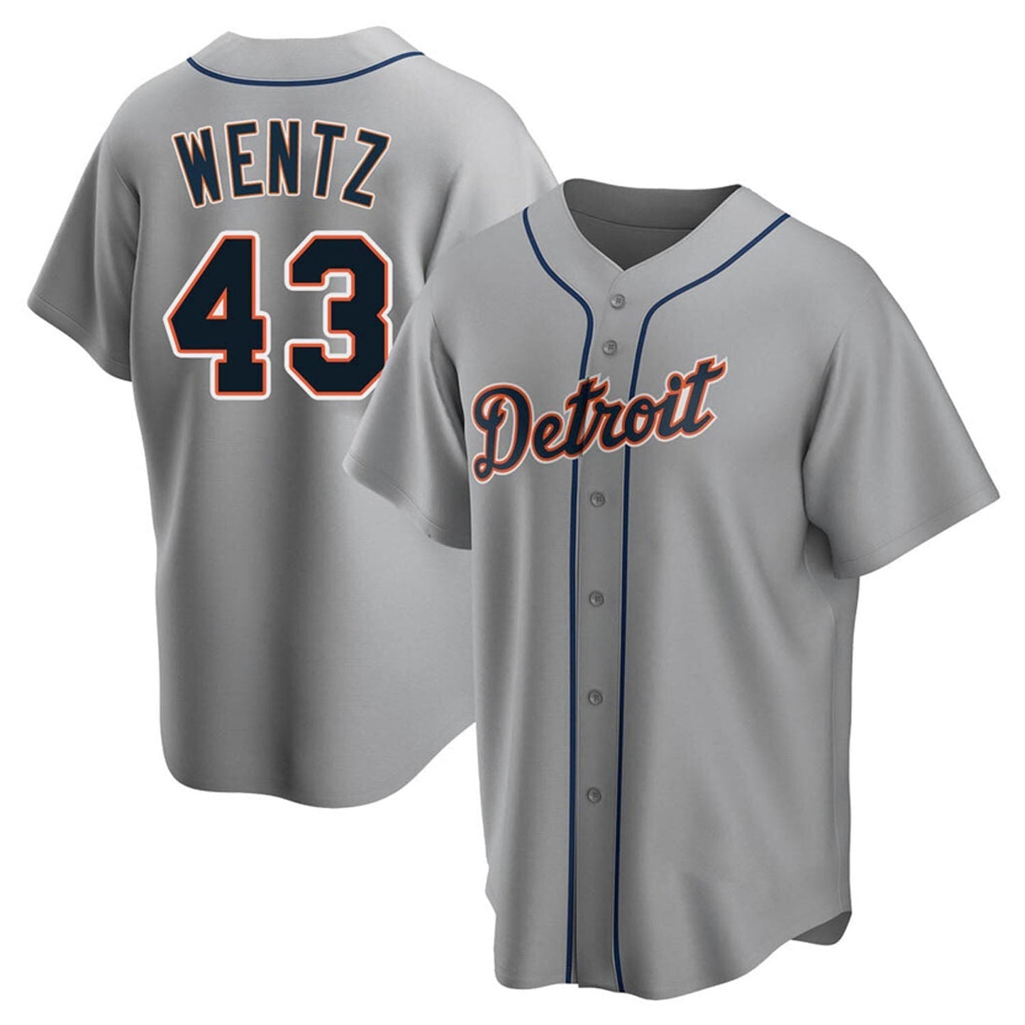 Joey Wentz Detroit Tigers 43 Jersey