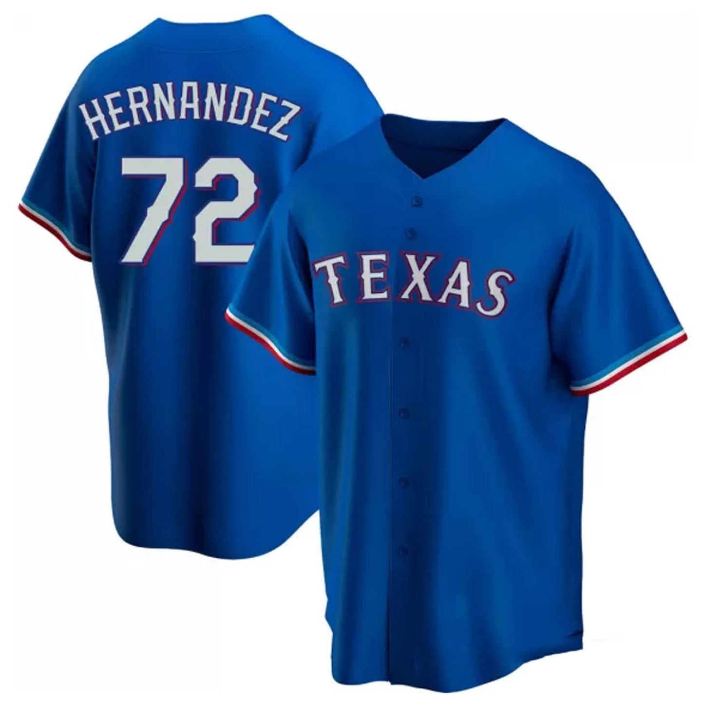 Jonathan Hernandez Texas Rangers 72 Jersey